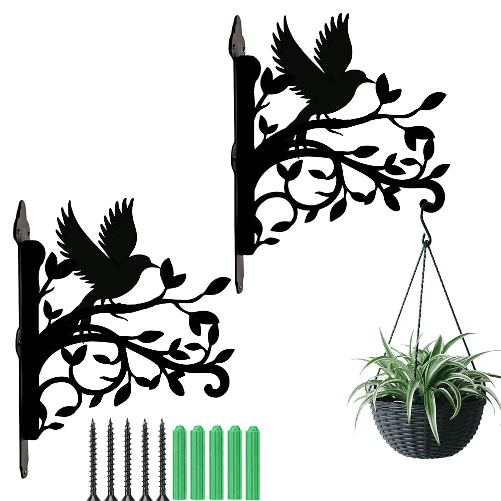 Oiseau Support de Plantes à Suspendre Métallique - Image 8