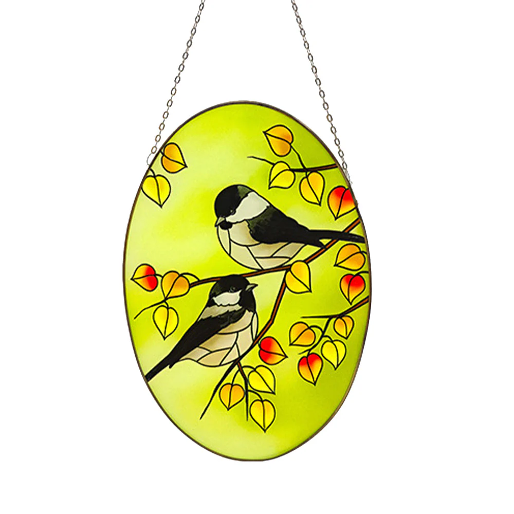 Oiseaux Attrape-Soleil Décoratif en Vitrail à Suspendre - Image 4