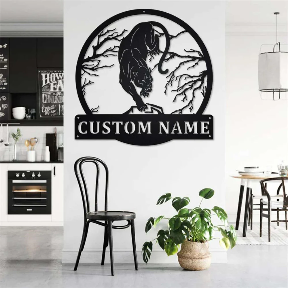 PanthÚre Art Mural en Métal Décor pour Maison PanthÚre