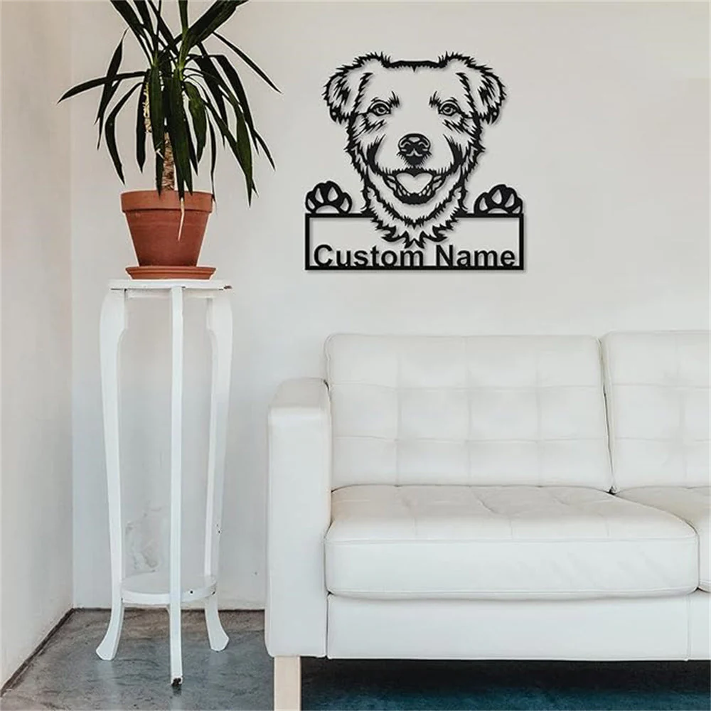 Parson Russell Terrier Plaque en Métal Art Personnalisée - Image 6