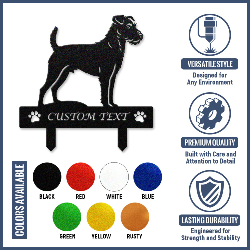 Parson Russell Terrier Silhouette de Chien Personnalisée Piquet de Jardin en Métal - Image 10