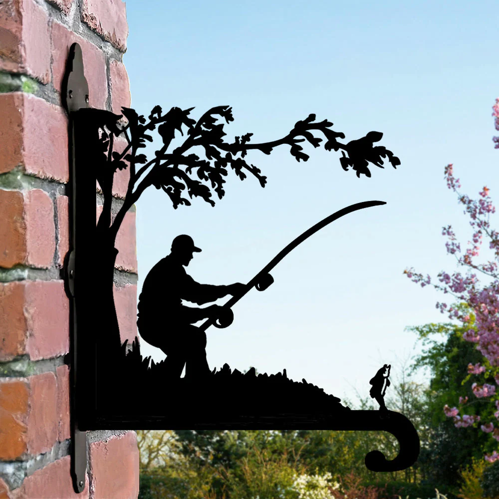 PĂȘche Support de Plantes Ă Suspendre MĂ©tallique
