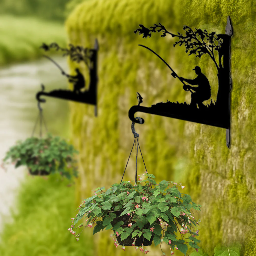 PĂȘche Support de Plantes Ă Suspendre MĂ©tallique - Image 2