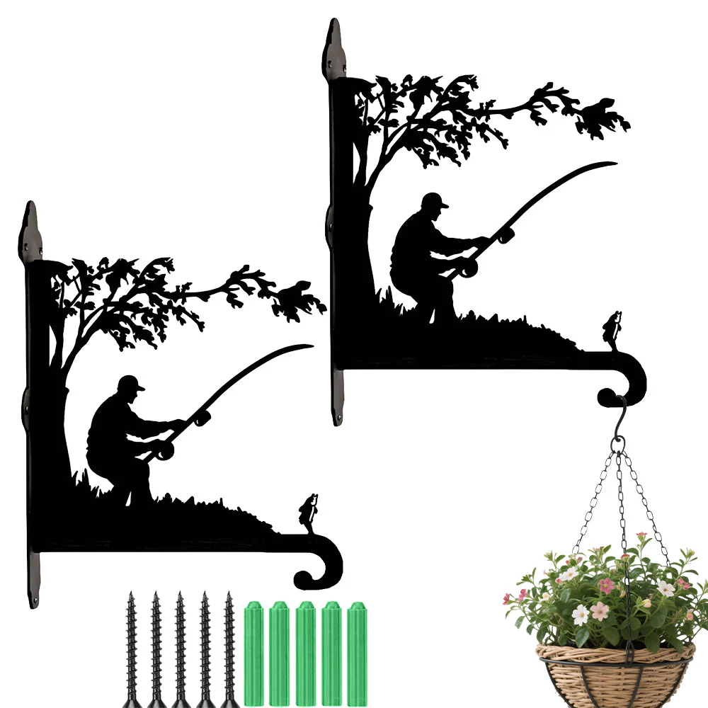 PĂȘche Support de Plantes Ă Suspendre MĂ©tallique - Image 8