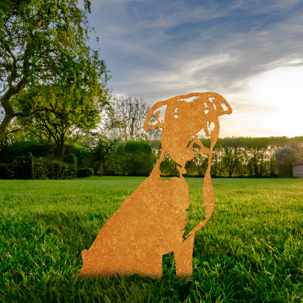 Pit Bull Silhouette en Métal - Image 2
