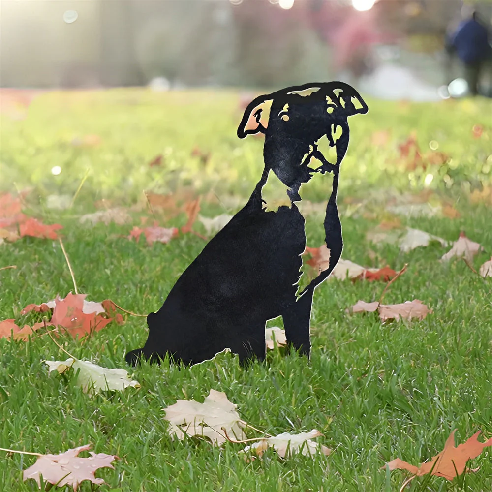 Pit Bull Silhouette en Métal - Image 3