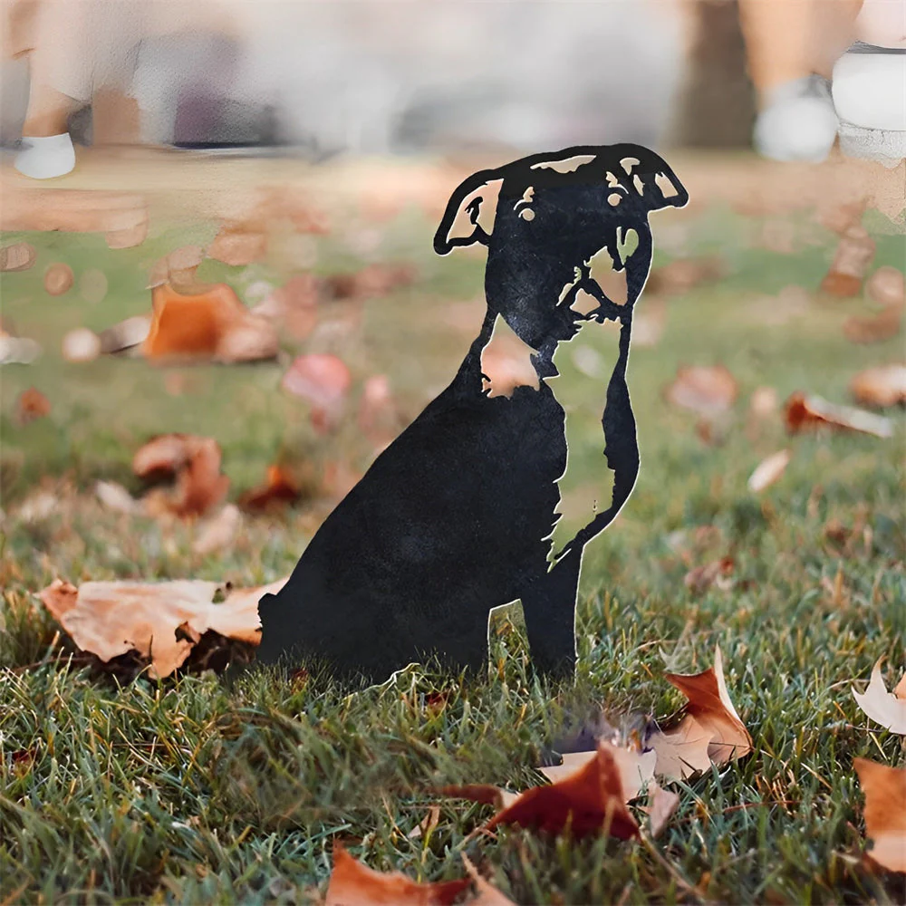 Pit Bull Silhouette en Métal - Image 5