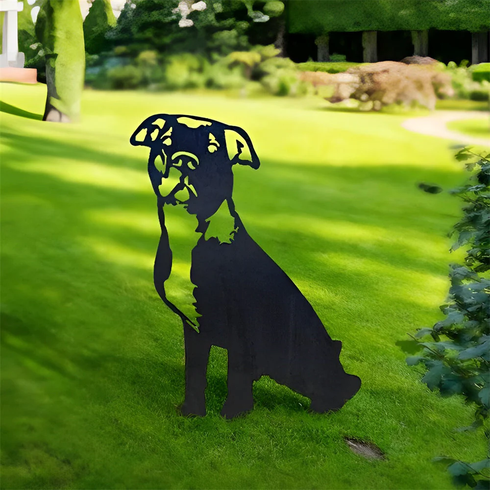 Pit Bull Silhouette en Métal - Image 8