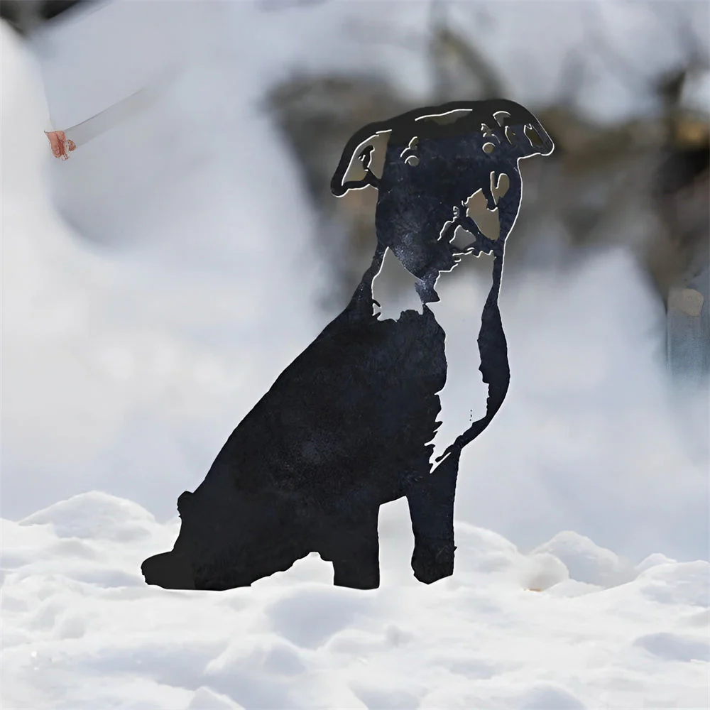 Pit Bull Silhouette en Métal - Image 9