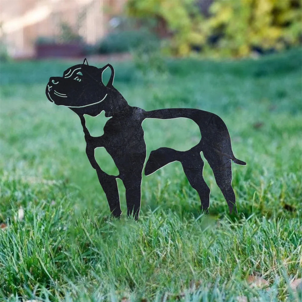Pit Bull Silhouette en Métal - Image 4