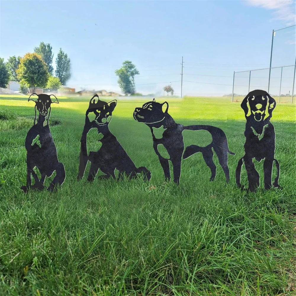 Pit Bull Silhouette en Métal - Image 6