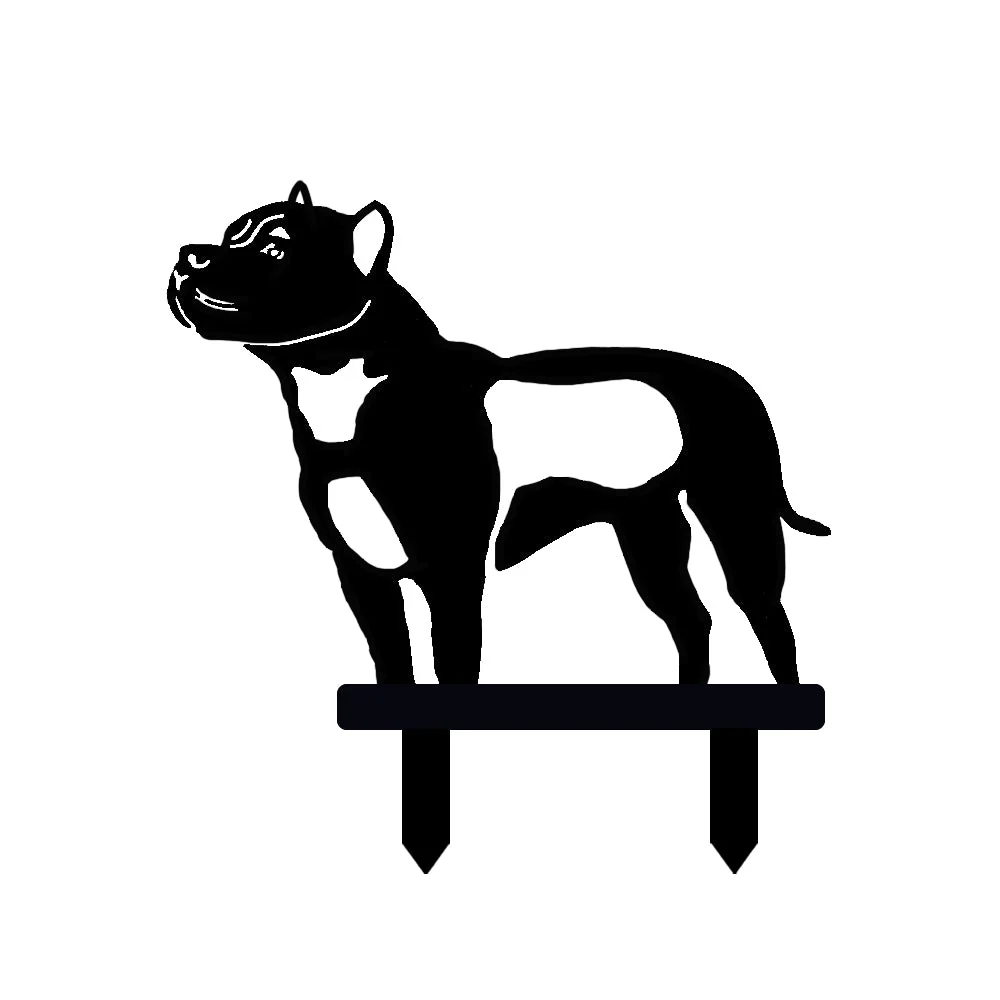 Pit Bull Silhouette en Métal - Image 9