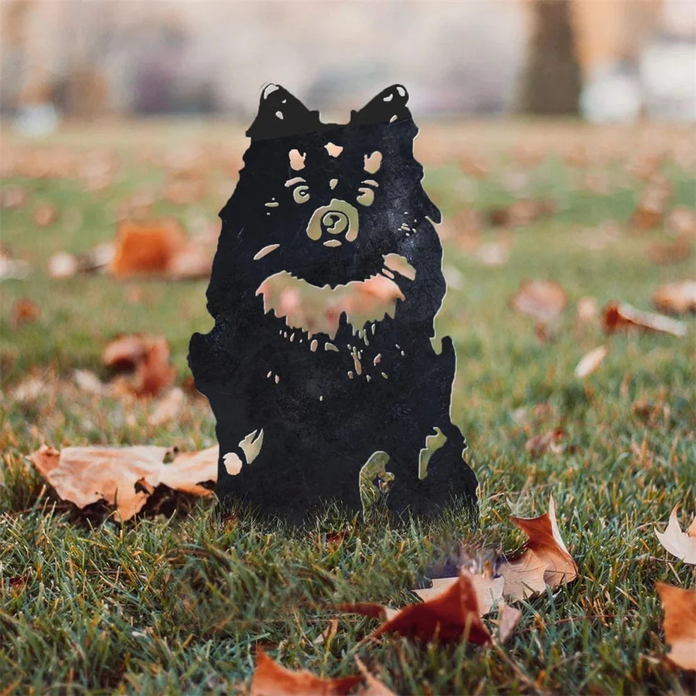 Pomeranian Silhouette en Métal - Image 8