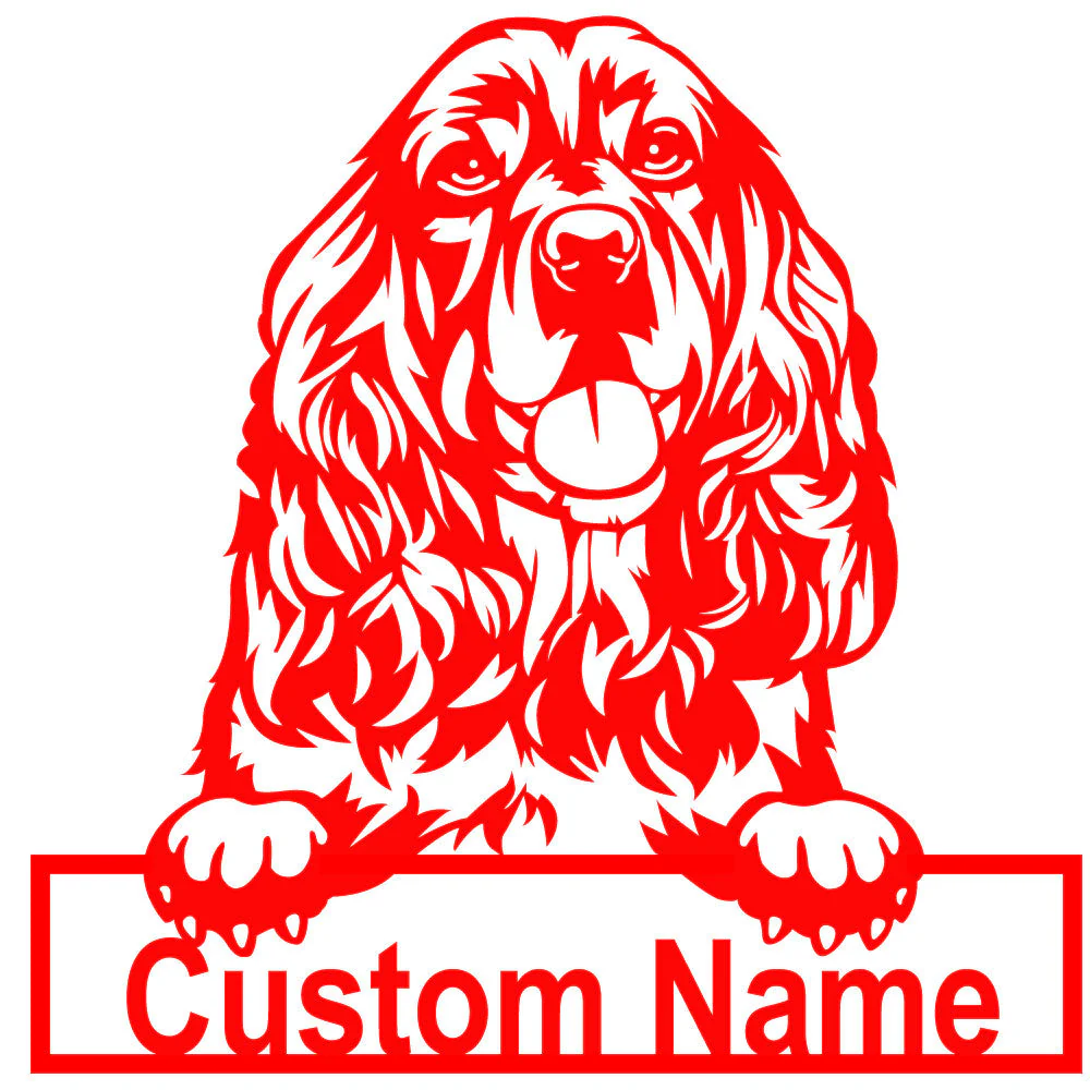 Prénom Personnalisé Cocker Spaniel Plaque en Métal Art Personnalisée - Image 8