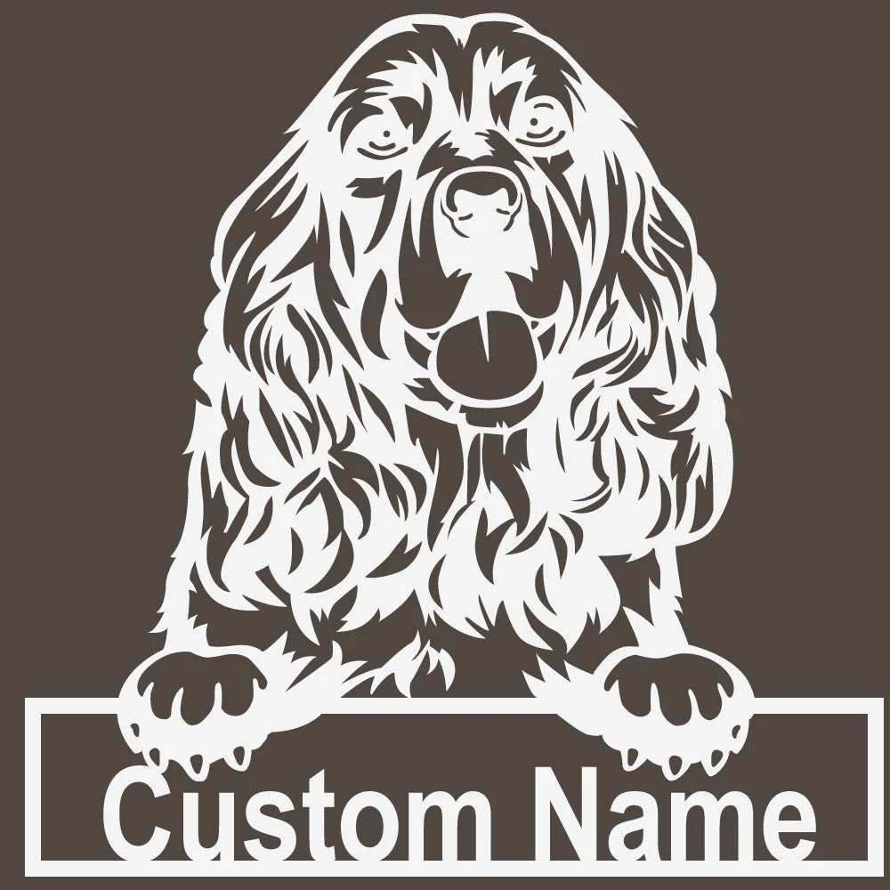 Prénom Personnalisé Cocker Spaniel Plaque en Métal Art Personnalisée - Image 9