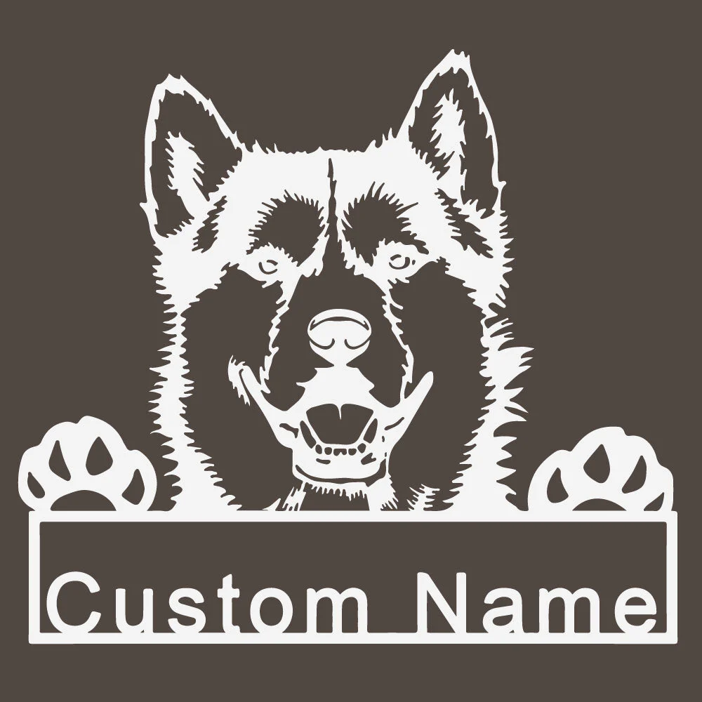 Prénom Personnalisé Husky Sibérien Plaque en Métal Art Personnalisée - Image 10