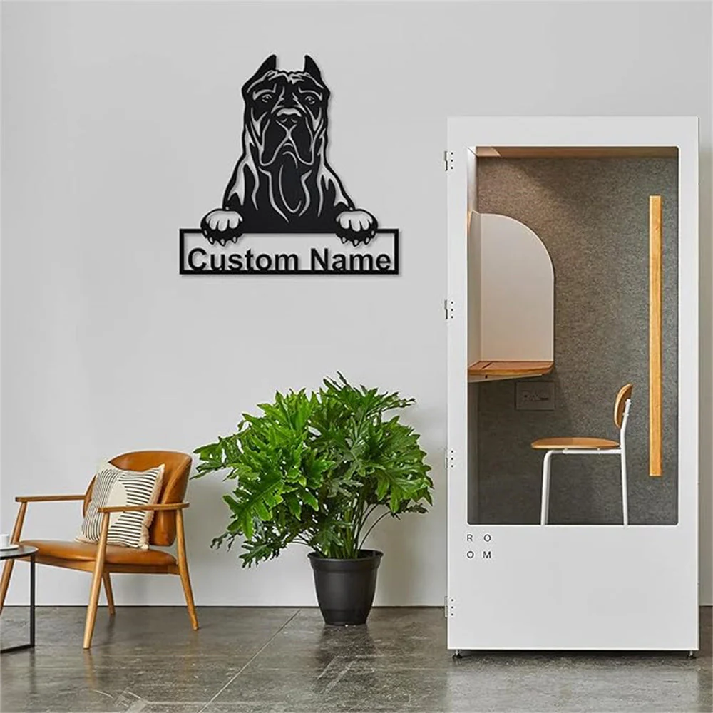 Presa Canario Plaque en Métal Art Personnalisée