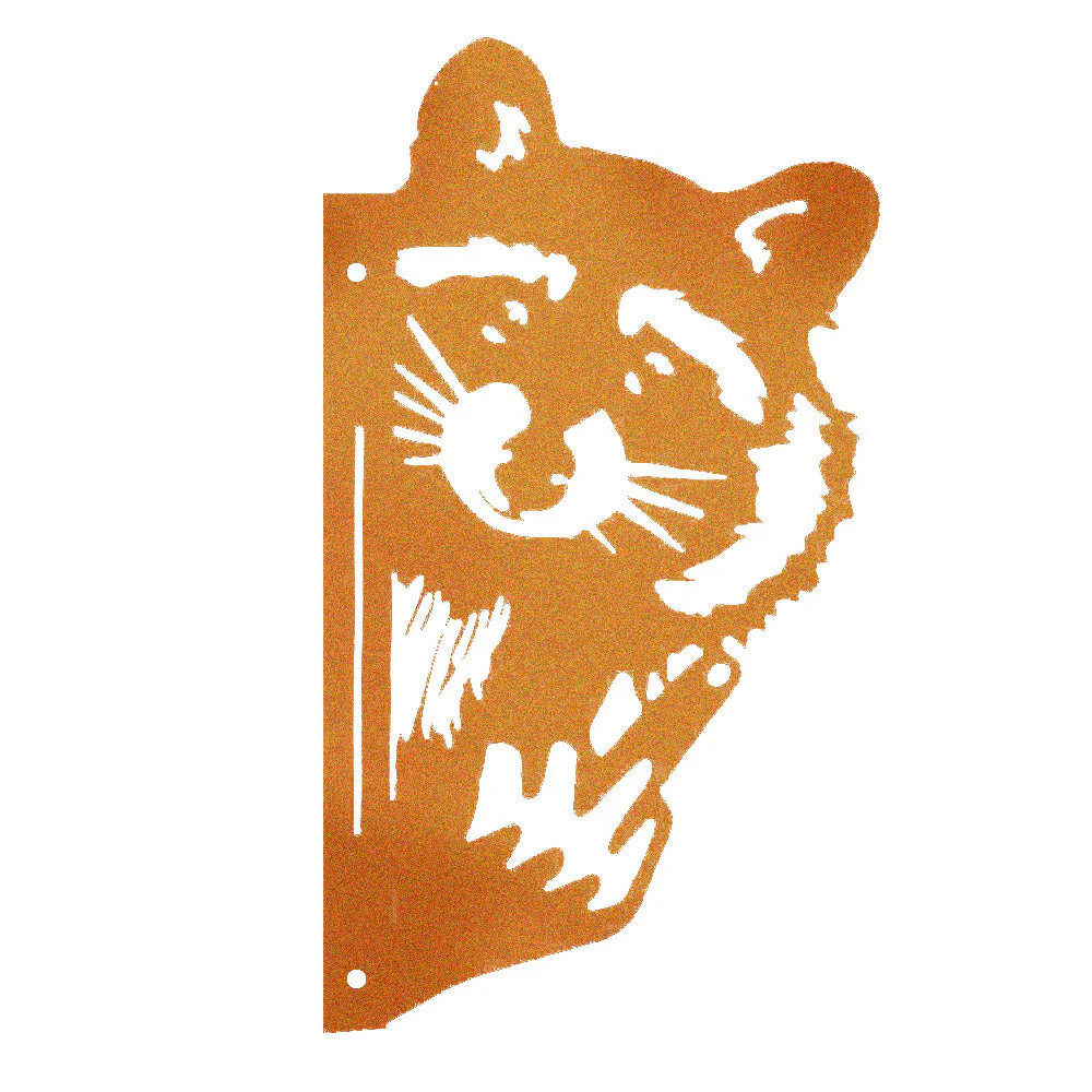 Raton Laveur Rigolo Montrant le Doigt Plaque Métallique – Décoration de Jardin Animale Espiègle - Image 5