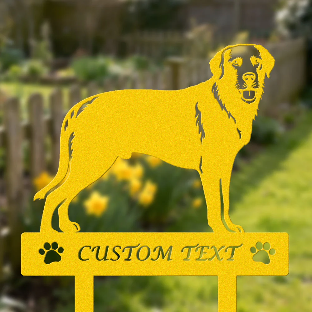 Retriever de la Baie de Chesapeake Silhouette de Chien Personnalisée Piquet de Jardin en Métal - Image 7