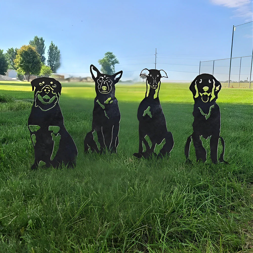 Rottweiler Silhouette en Métal - Image 3