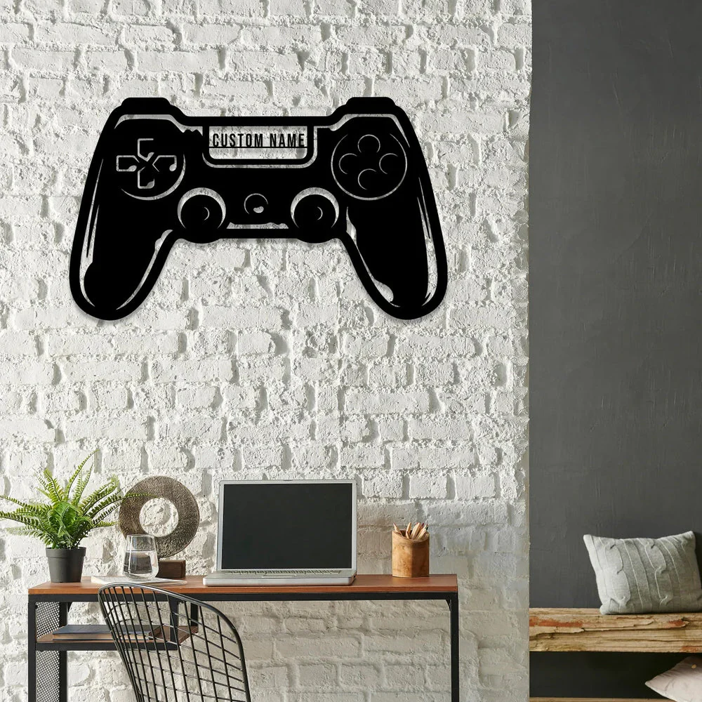 Salle de Jeu Vidéo Plaque Personnalisée en Métal Décoratif Mural - Image 2