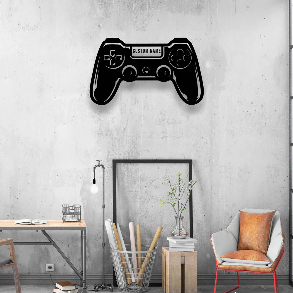 Salle de Jeu Vidéo Plaque Personnalisée en Métal Décoratif Mural - Image 3