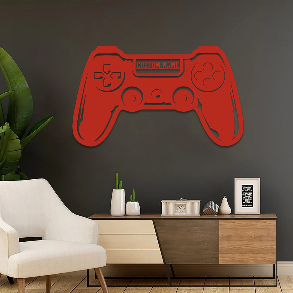 Salle de Jeu Vidéo Plaque Personnalisée en Métal Décoratif Mural - Image 7