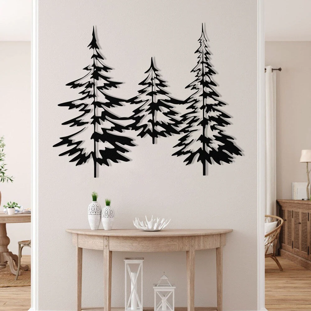 Sapin de Noël Plaque en Métal Décoratif Mural - Image 5