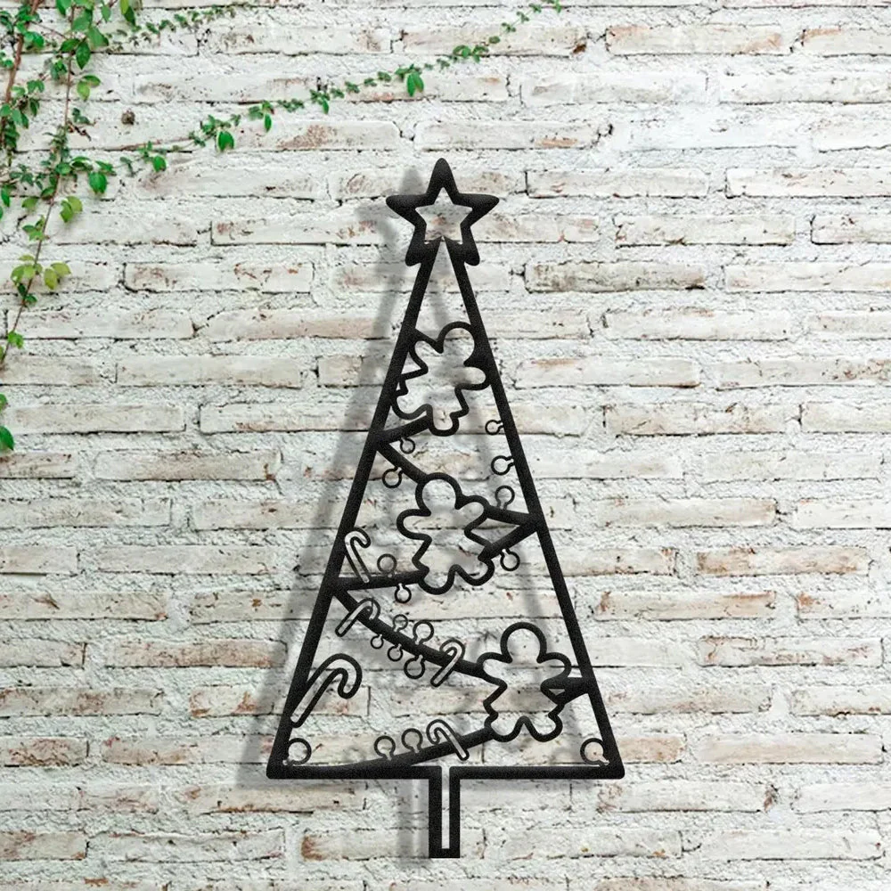 Sapin de Noël Plaque en Métal Décoratif Mural - Image 2
