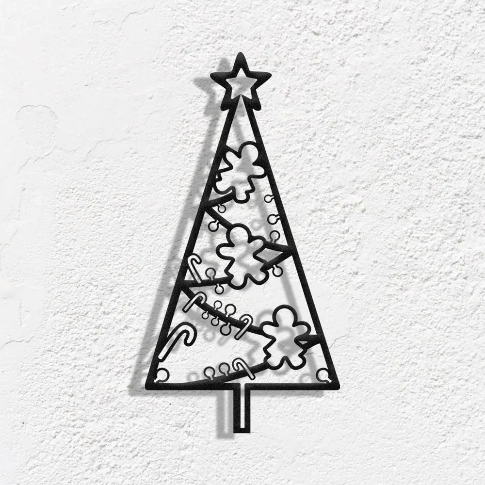 Sapin de Noël Plaque en Métal Décoratif Mural - Image 4