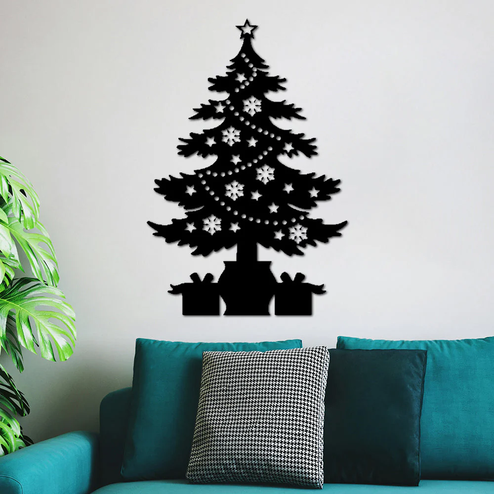 Sapin de Noël Plaque en Métal Décoratif Mural - Image 2
