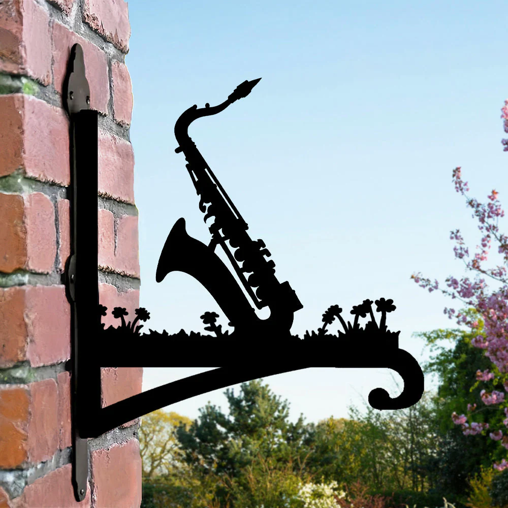 Saxophone Support de Plantes à Suspendre Métallique