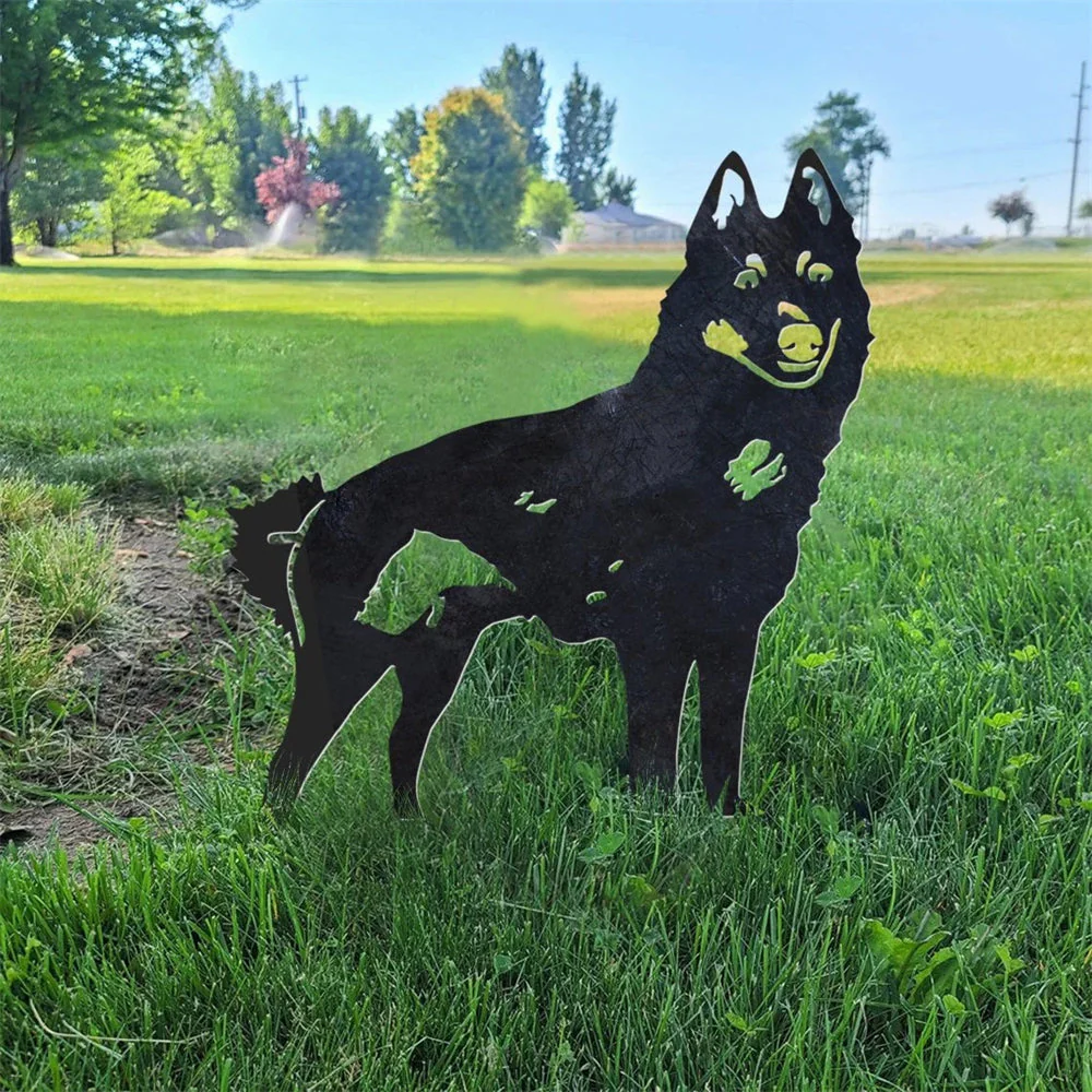 Schipperke Silhouette en Métal
