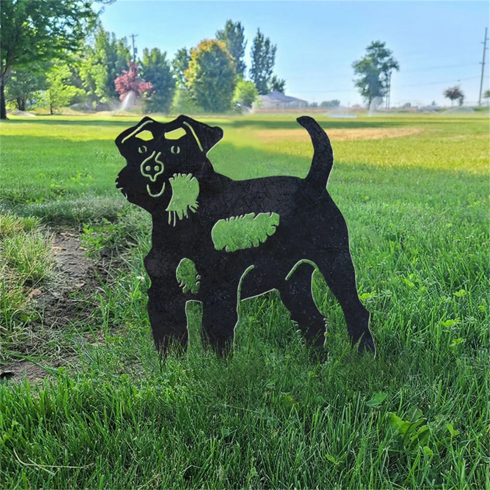 Schnauzer Silhouette en Métal - Image 3