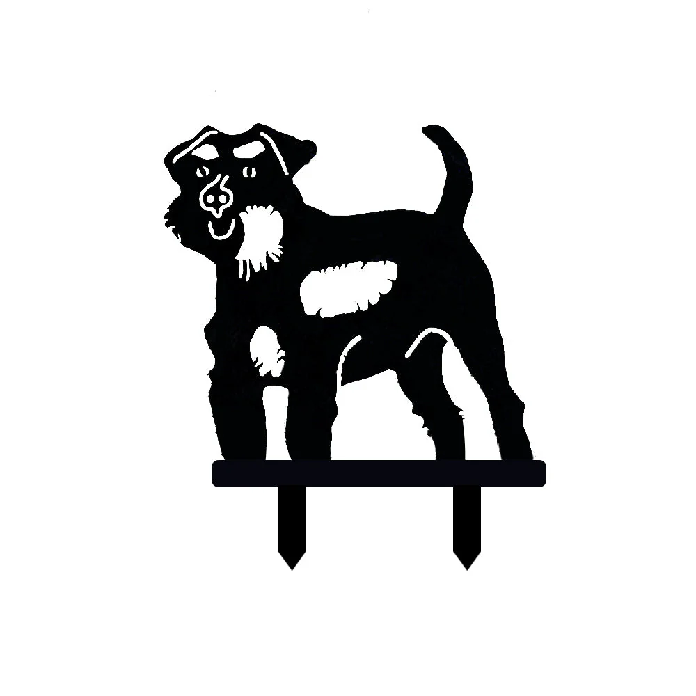 Schnauzer Silhouette en Métal - Image 6