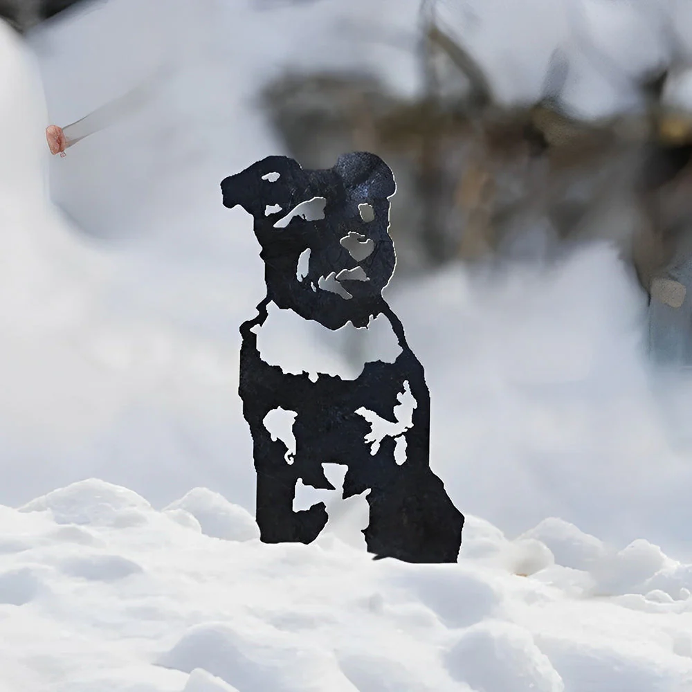 Schnauzer Silhouette en Métal - Image 3