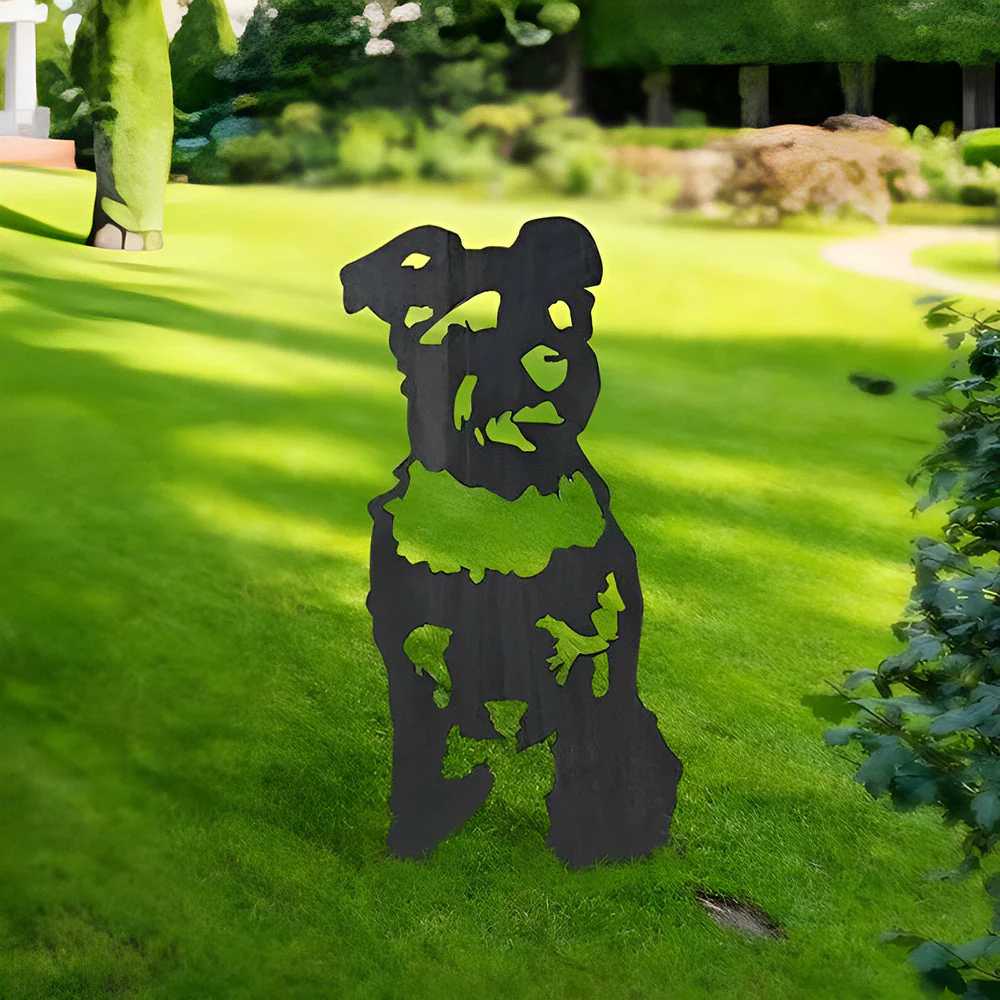 Schnauzer Silhouette en Métal - Image 7