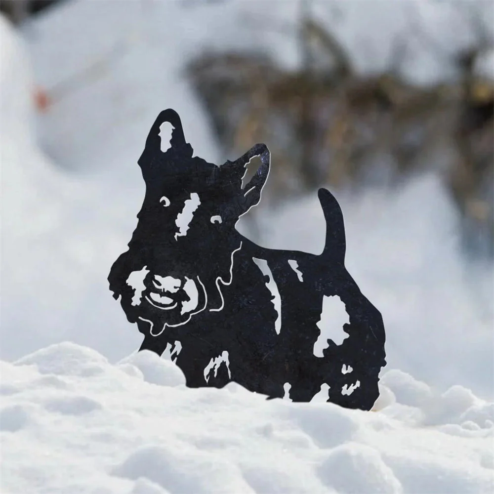 Scottish Terrier Silhouette en Métal - Image 4