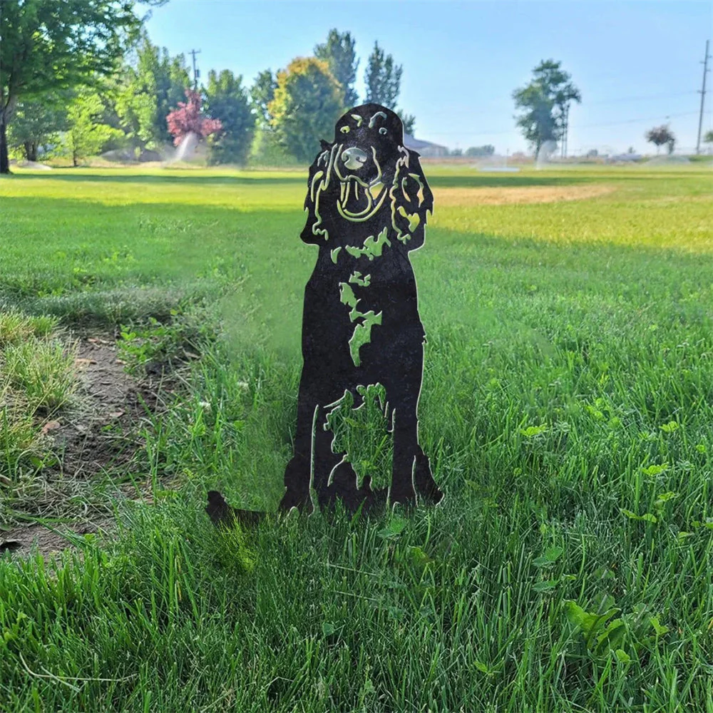 Setter Anglais Silhouette en Métal