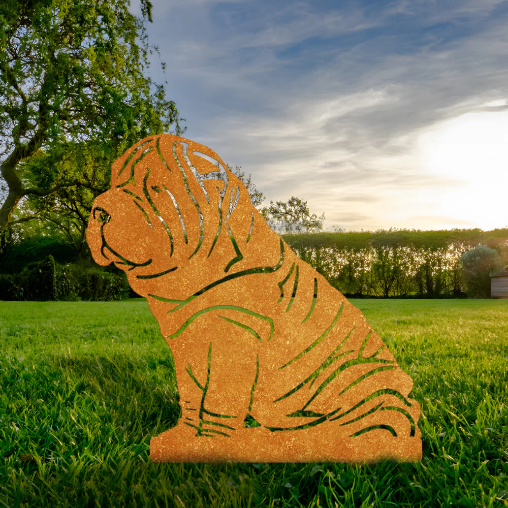 Shar-Peï Silhouette en Métal - Image 2