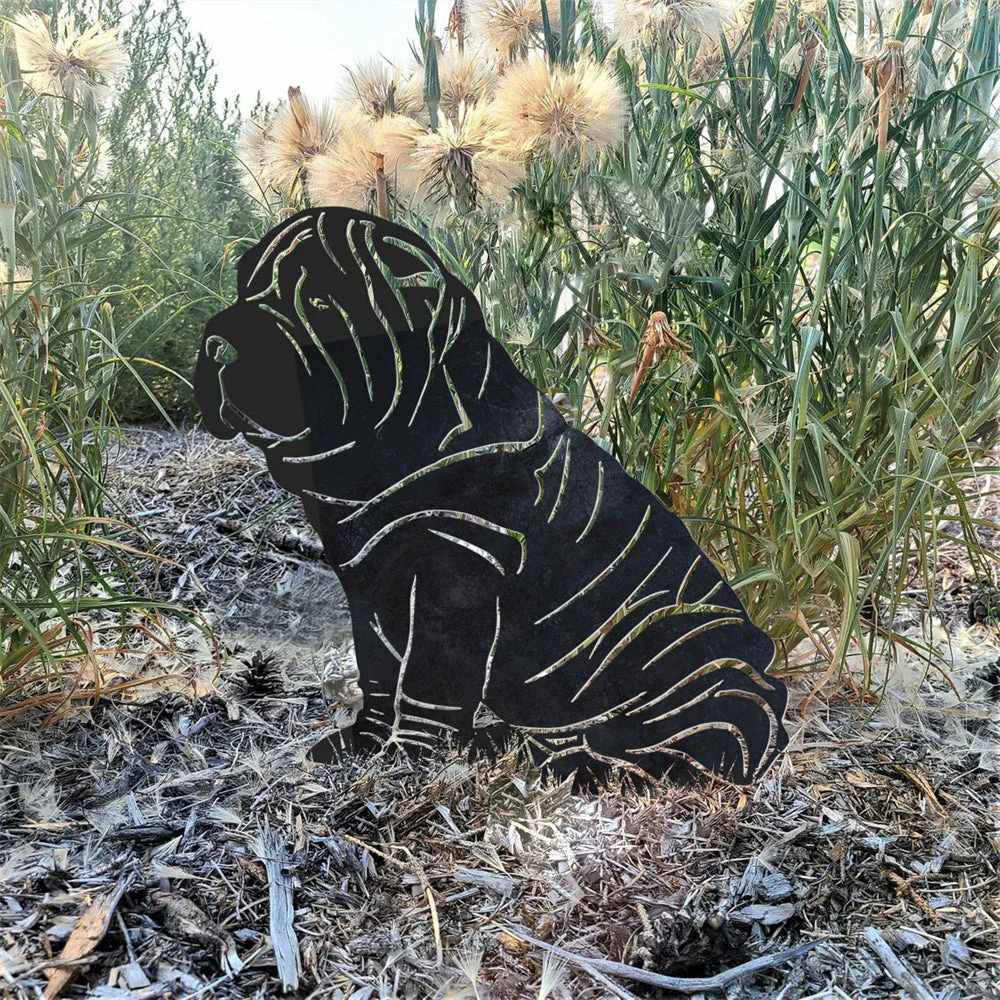Shar-Peï Silhouette en Métal - Image 3