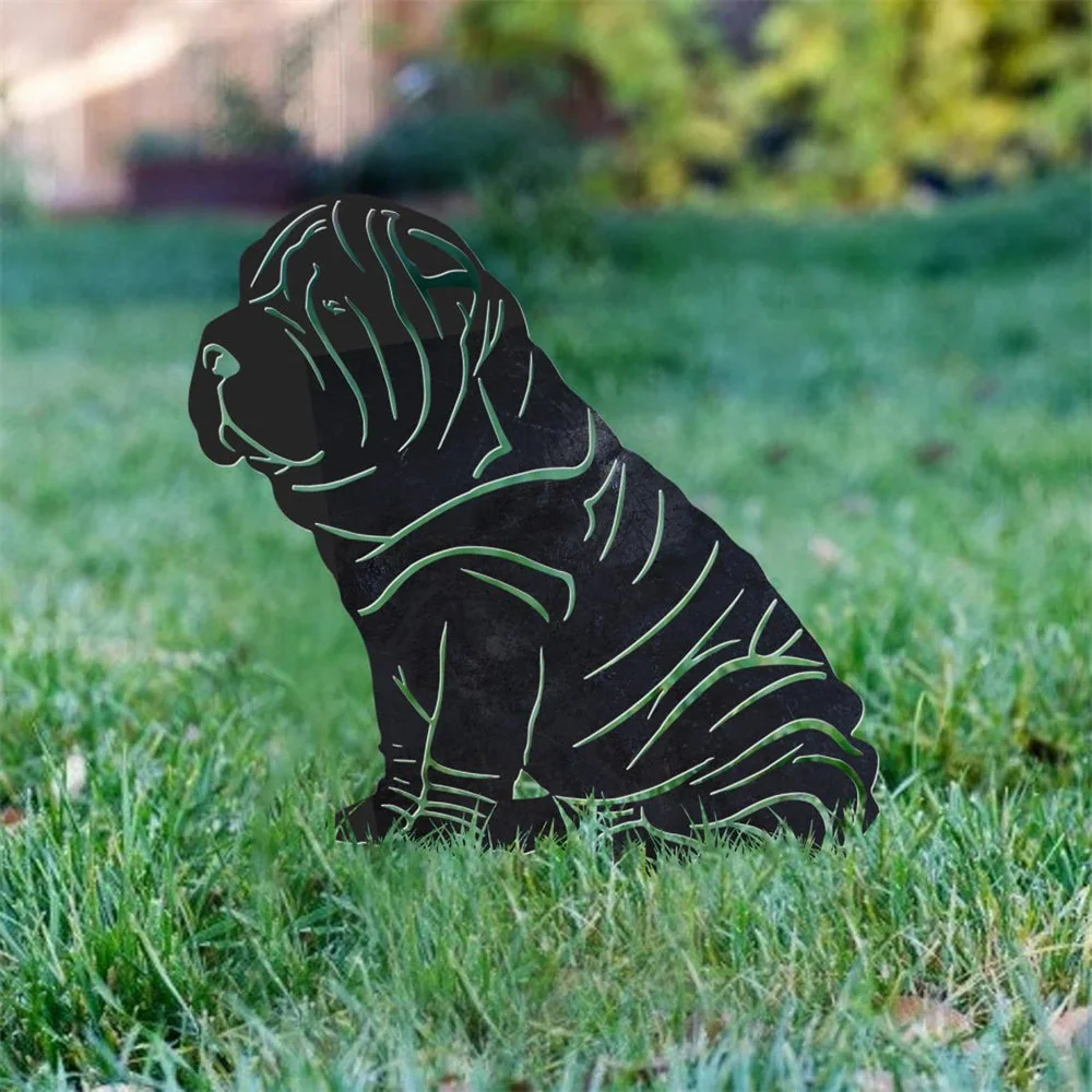 Shar-Peï Silhouette en Métal - Image 4