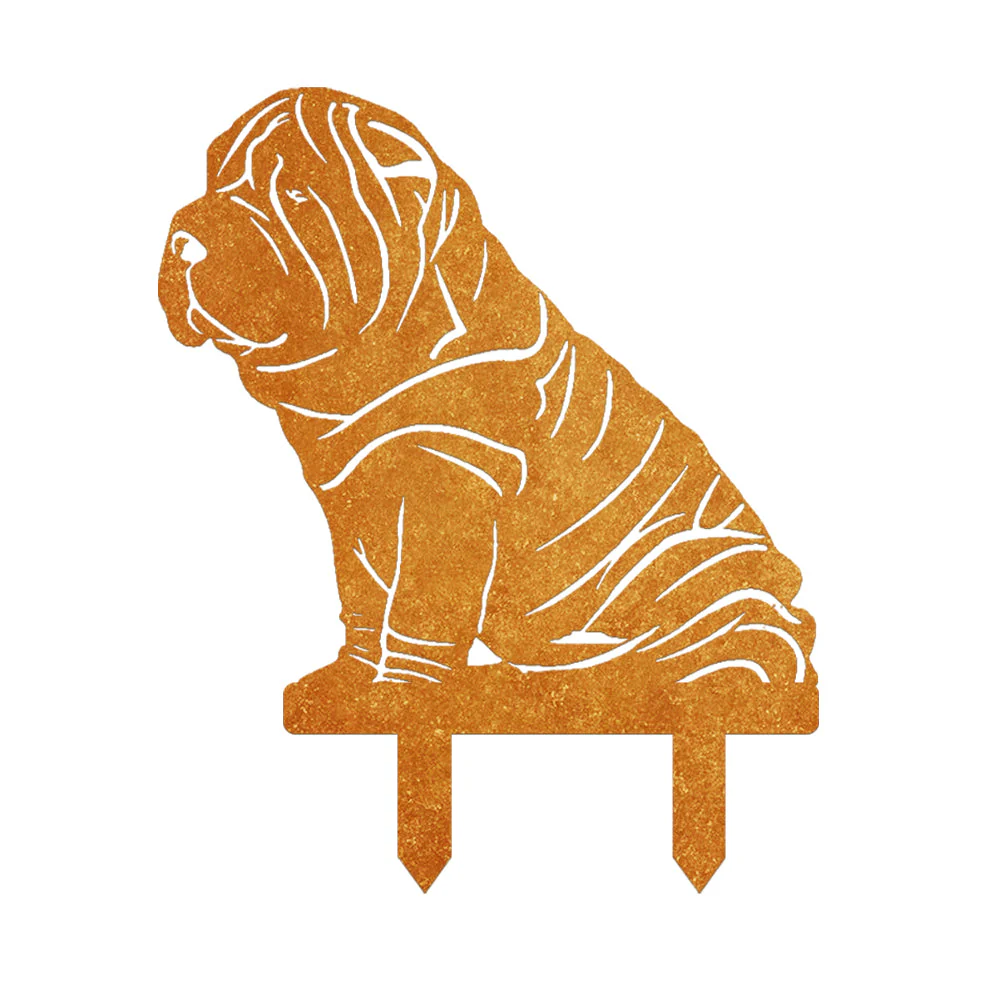 Shar-Peï Silhouette en Métal - Image 9