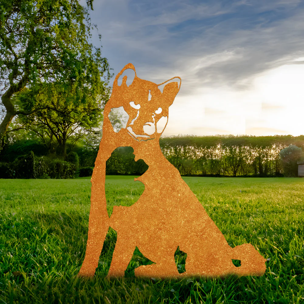 Shiba Inu Silhouette en Métal - Image 2