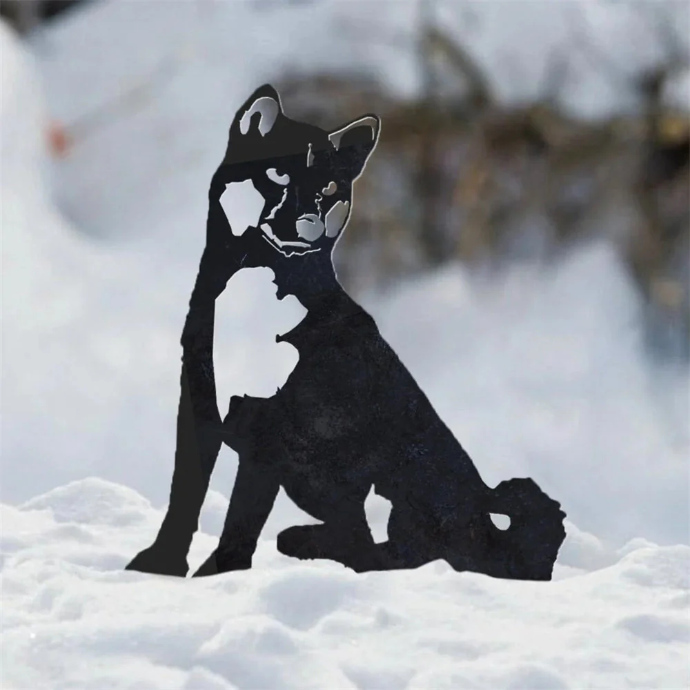 Shiba Inu Silhouette en Métal - Image 5