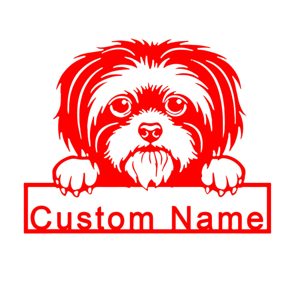 Shih Tzu Plaque en Métal Art Personnalisée - Image 10