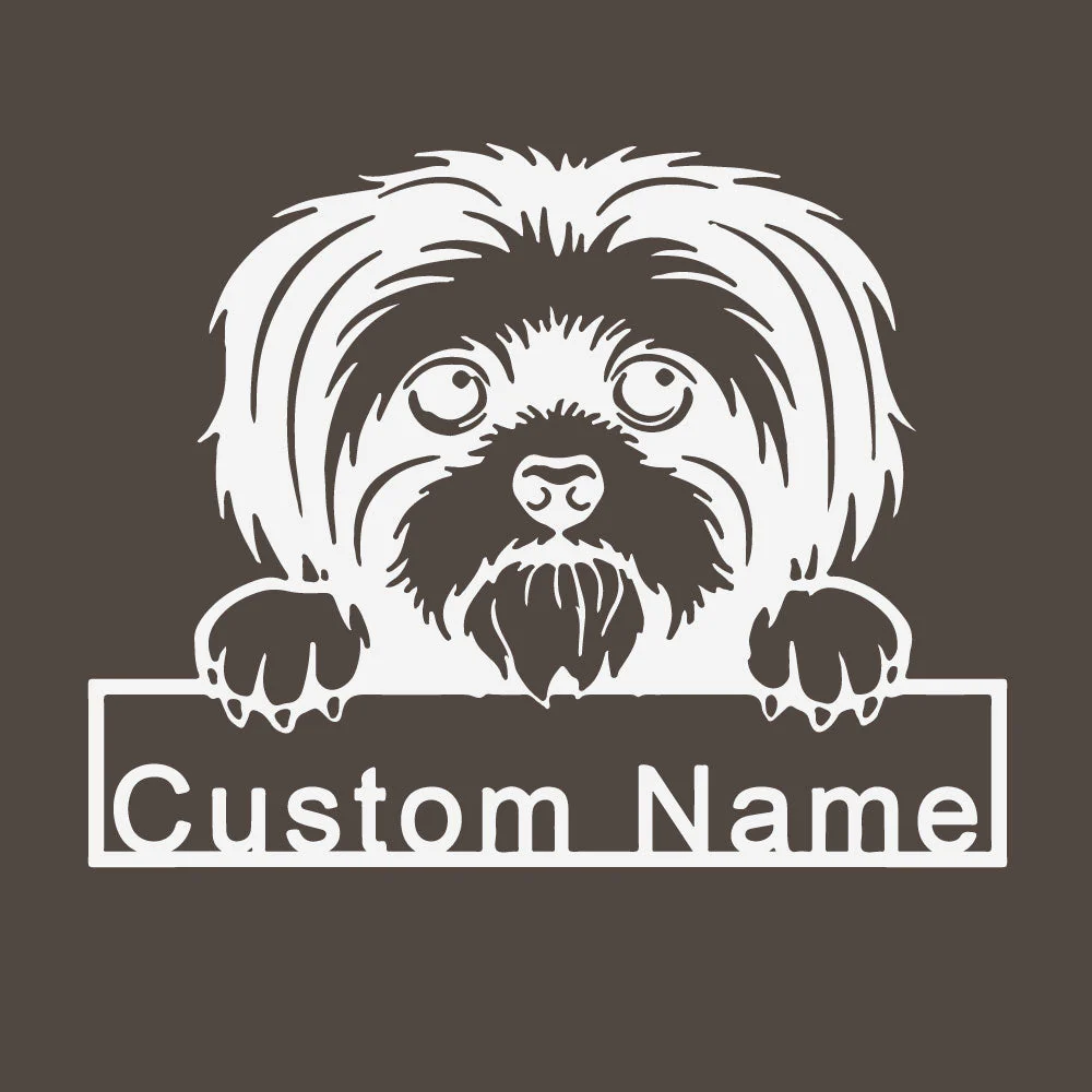 Shih Tzu Plaque en Métal Art Personnalisée - Image 11