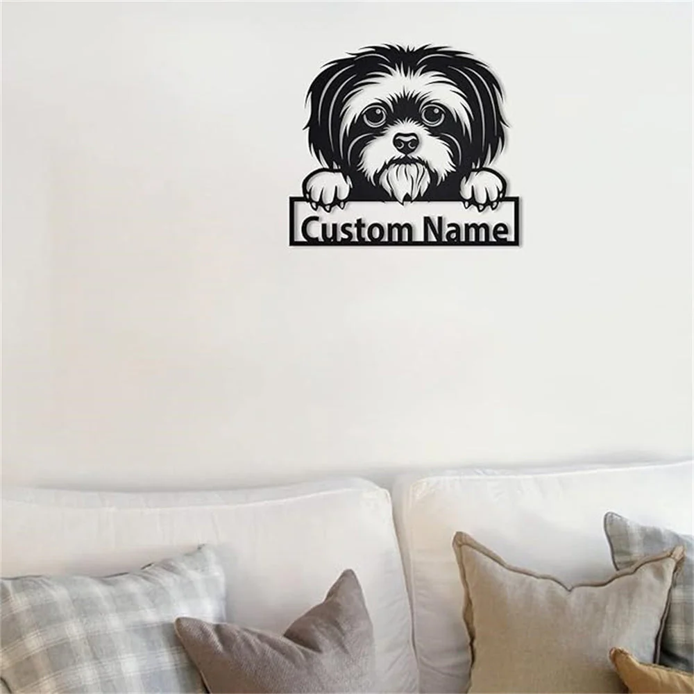 Shih Tzu Plaque en Métal Art Personnalisée - Image 2
