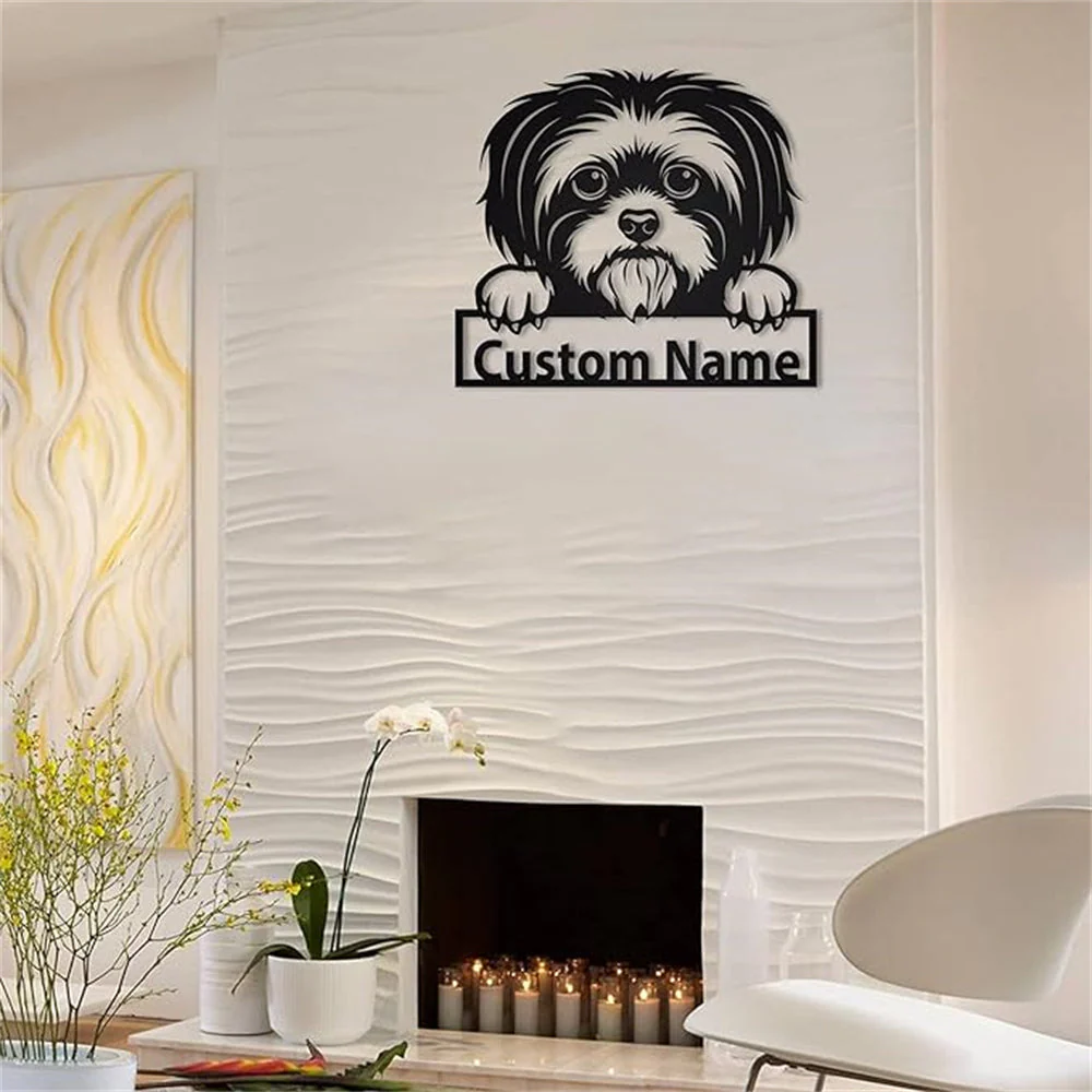 Shih Tzu Plaque en Métal Art Personnalisée - Image 3