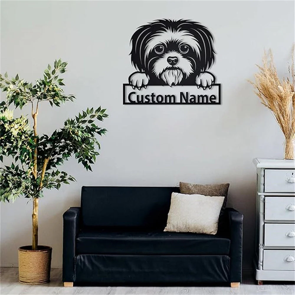 Shih Tzu Plaque en Métal Art Personnalisée - Image 6